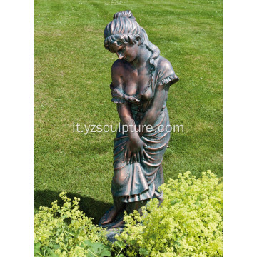 Giardino vita dimensione donna bronzo statua